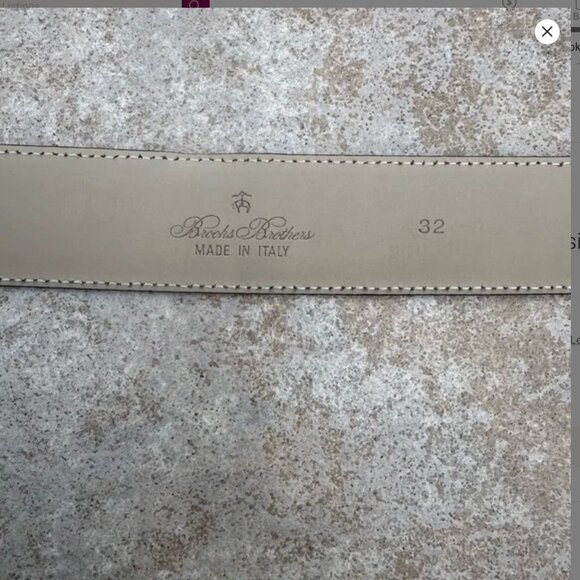 Brooks Brothers Men’s Classic Suede Belt - Picture 2 of 4
